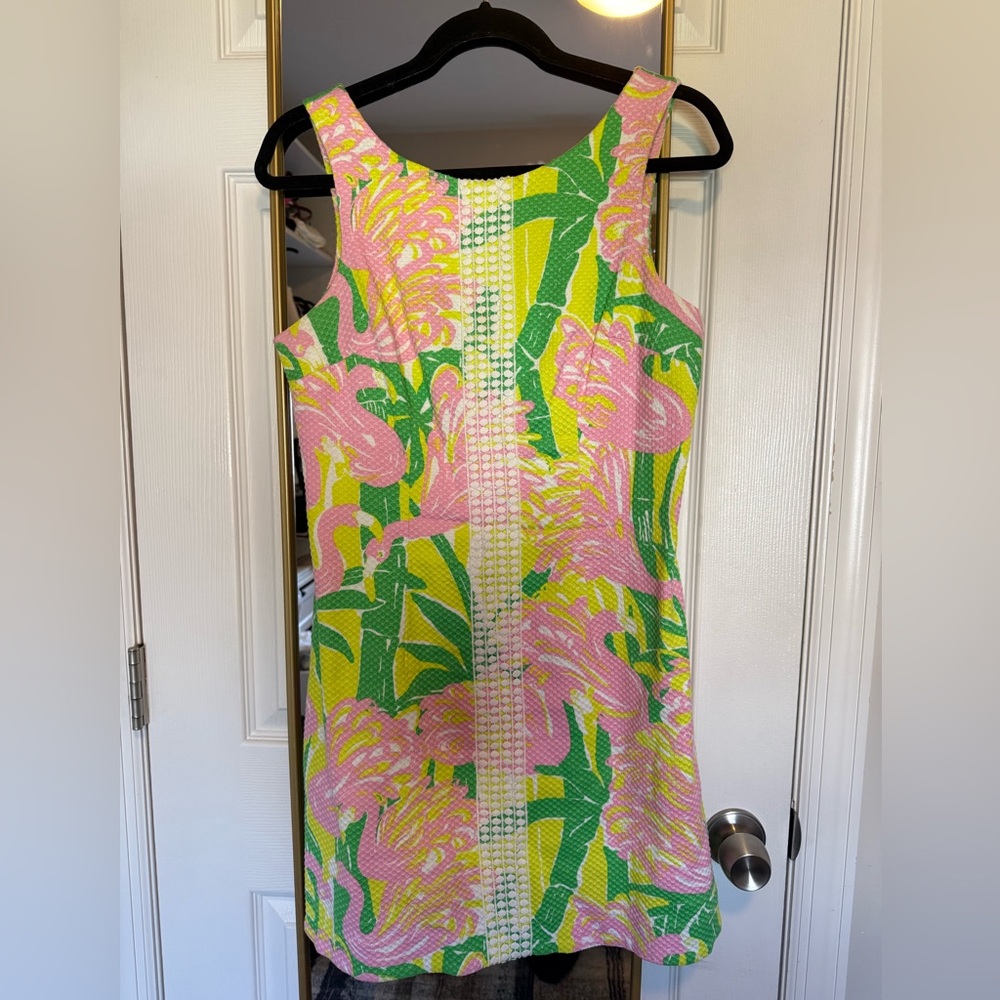 Lilly Pulitzer Vibrant Floral Mini Dress - Pink, Green, Yellow